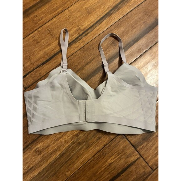 Honeylove Silhouette Bra lwbr0201 Size Large Wireless Moondust Gray - Picture 6 of 8